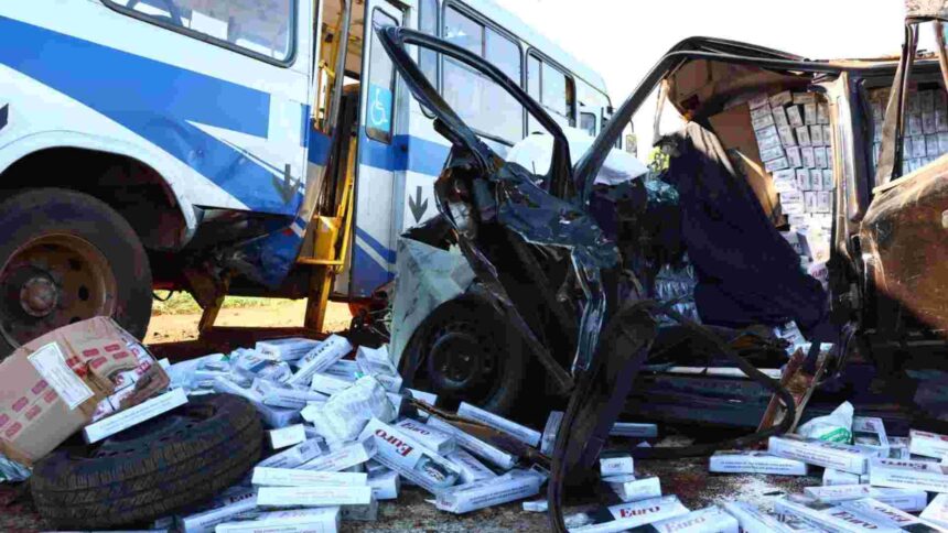 Contrabandista morto em acidente com ônibus dirigia acima de 150 km/h em Campo Grande