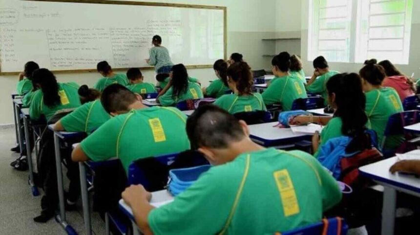 aulas escolas estadual divulgação aula escola