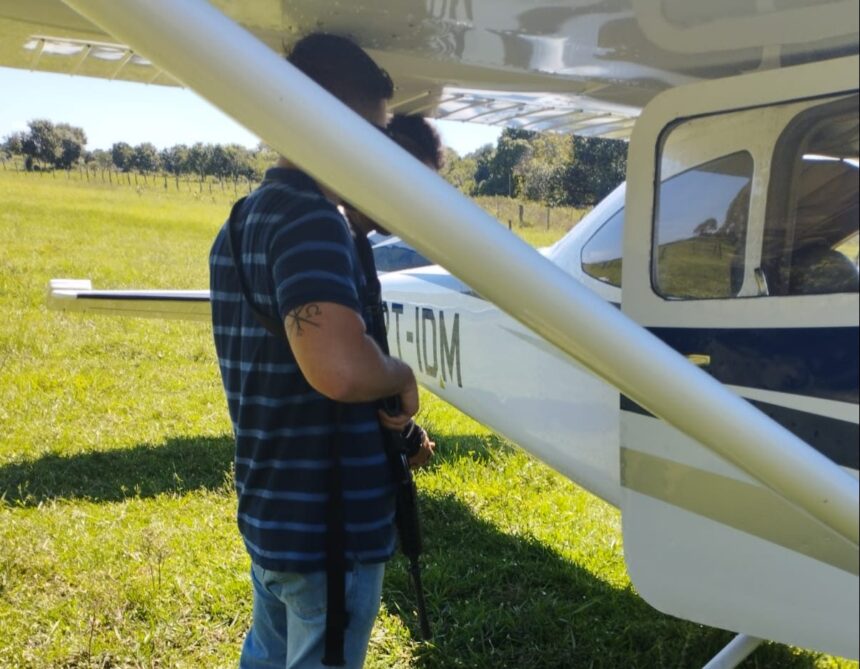 Polícia usa táxi-aéreo para prender tratorista que ameaçava funcionário de fazenda, em MS