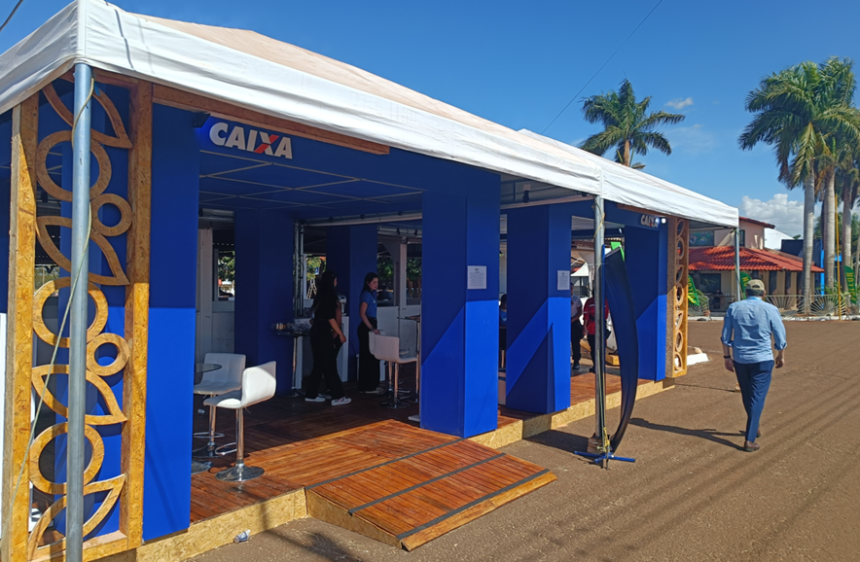 Caixa Econômica auxilia frequentadores na 58ª ExpoAgro, em Dourados