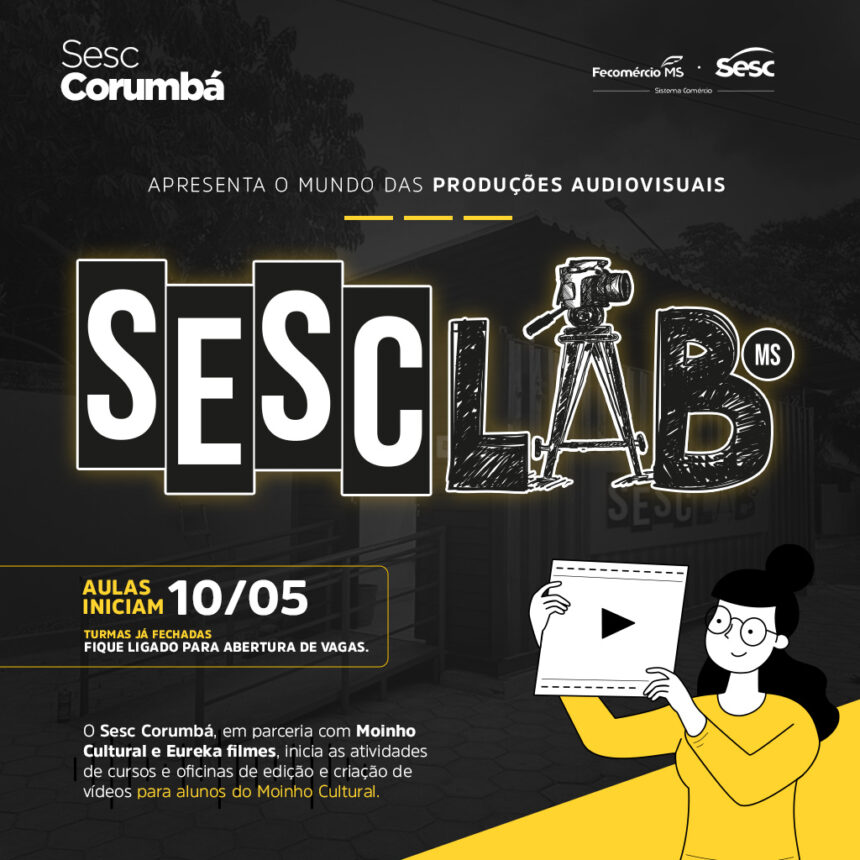 Em parceria com o Sesc e Eureka, jovens do Moinho Cultural recebem capacitação na área de audiovisual