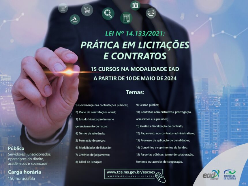 Prática em licitações e contratos é tema de capacitação pelo TCE-MS