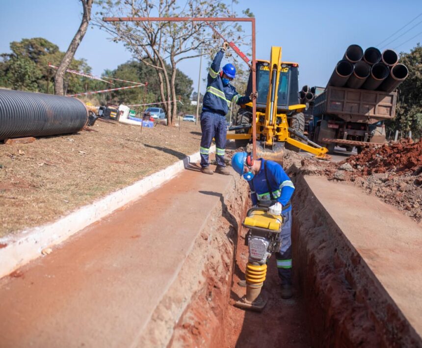 Campo Grande Saneada alcança 120 quilômetros de rede de esgoto implantados em Campo Grande