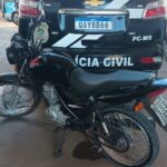 Polícia recupera moto furtada de uma pessoa idosa e prende em flagrante receptador