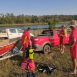 Bombeiros encontraram corpo de homem que desapareceu ao atravessar lagoa, em MS