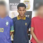 Lucas Ferreira, de 20 anos, e dois adolescentes envolvidos nas mortes dos motoristas. (Foto: Reprodução)