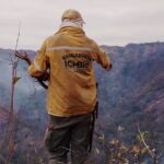 21 profissionais atuam no combate às chamas em duas regiões de Chapada. (Foto: ICMBio)