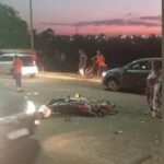 Motociclista morre agora a pouco em acidente na Nasri Siufi