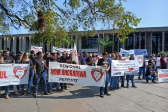 Protesto policiais civis em Campo Grande