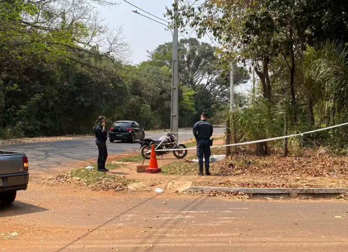 Identificado o motociclista que no Ana Maria do Couto, após possível queda fatal