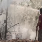 Produtores e moradores se uniram a bombeiros para combater incêndios em Sorriso. (Foto: Reprodução)