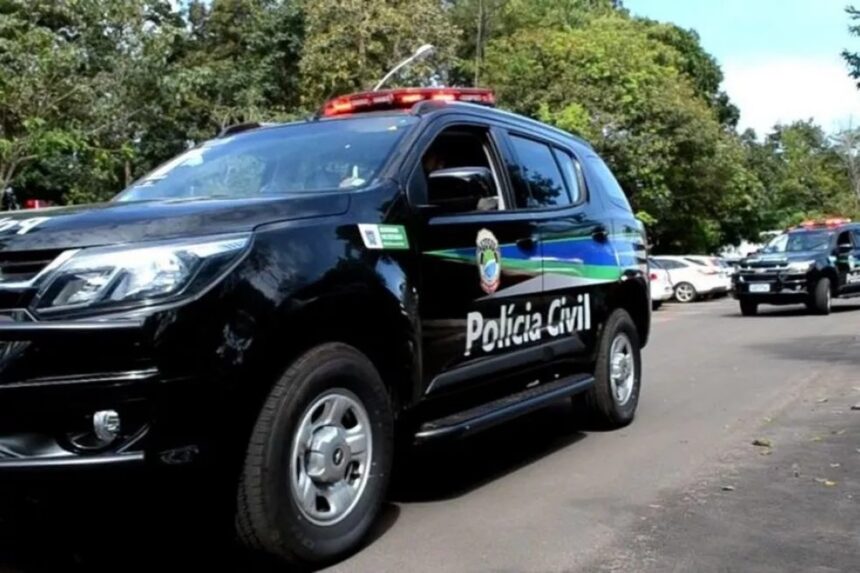 Viatura da Polícia Civil; caso foi registrado na 1ª Delegacia de Naviraí (Foto: Divulgação)