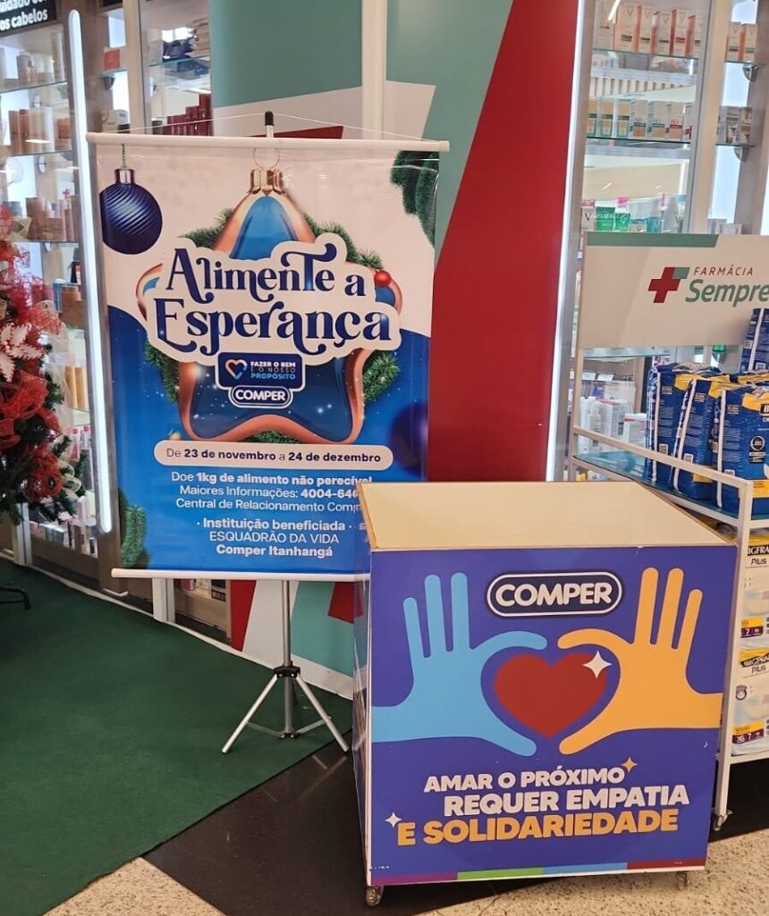 Campanha “Alimente a Esperança” de supermercado arrecada doações para instituições em MS