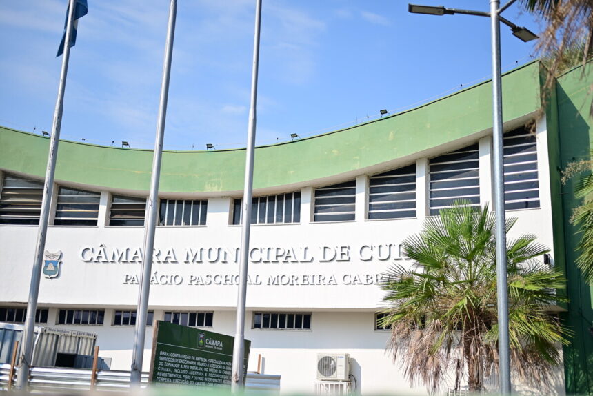 Fachada da Câmara Municipal de Cuiabá. (Foto: Secom Câmara)