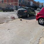 Motorista morreu após bater carro em veículos parados na 13 de Maio (Foto: Ingrid Rocha)