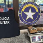 Homem tentou atravessar fronteira com cocaína no estômago (Foto: Divulgação/Polícia Militar)